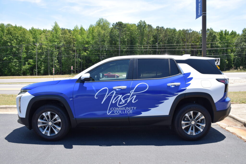 Photo of recruitment vehicle from the side
