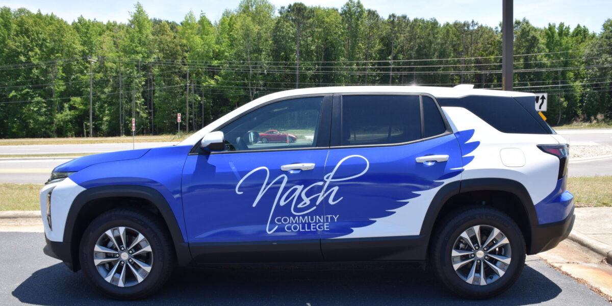 Photo of recruitment vehicle from the side