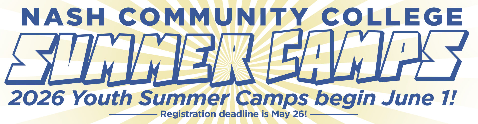 web banner for summer camps