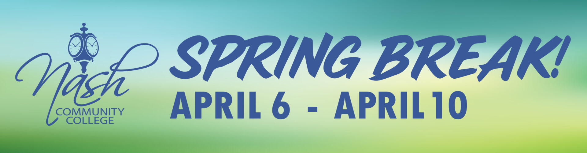 banner for spring break